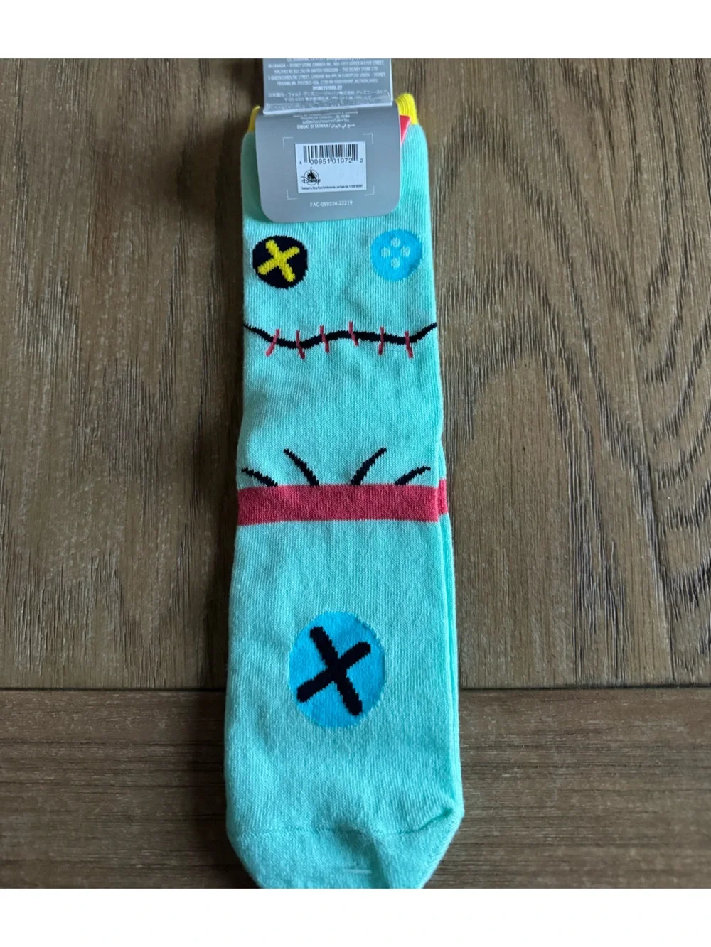 Disney Parks Lilo & Stitch Scrump Socks Size 4-10 with Bow